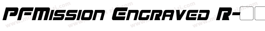 PFMission Engraved R字体转换